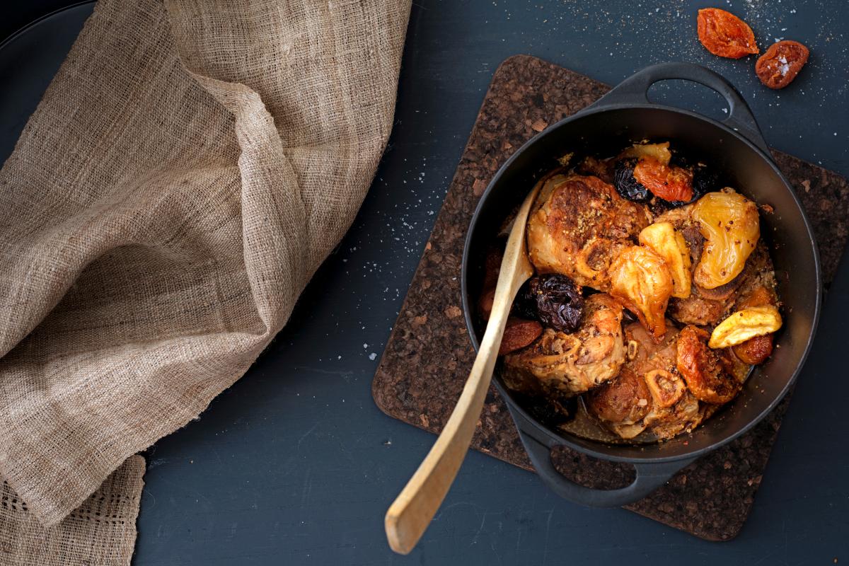Ham hock with dried fruits - Recipes | fooby.ch