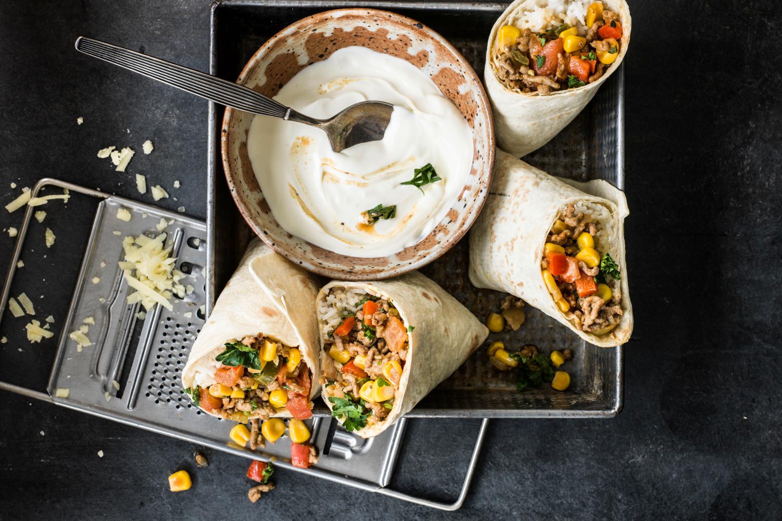 Beef burritos - Recipes | fooby.ch