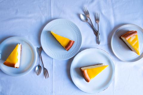 Cheesecake mit Lemon Curd