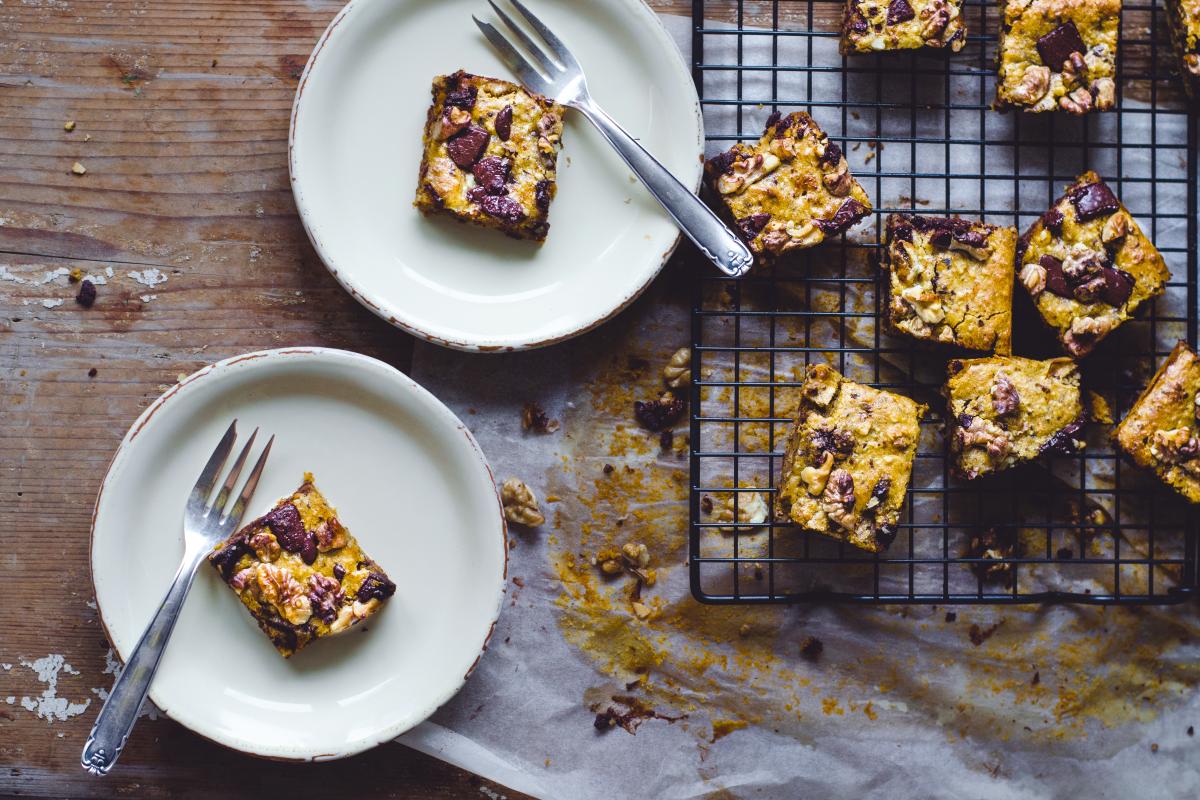 Sweet potato blondies - Recipes | fooby.ch