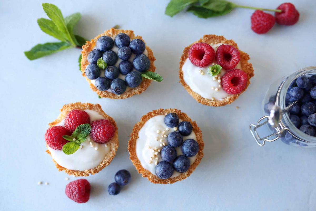 Mini coconut tarts - Recipes | fooby.ch