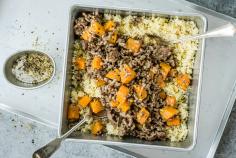 Couscous with mince and squash ragout
