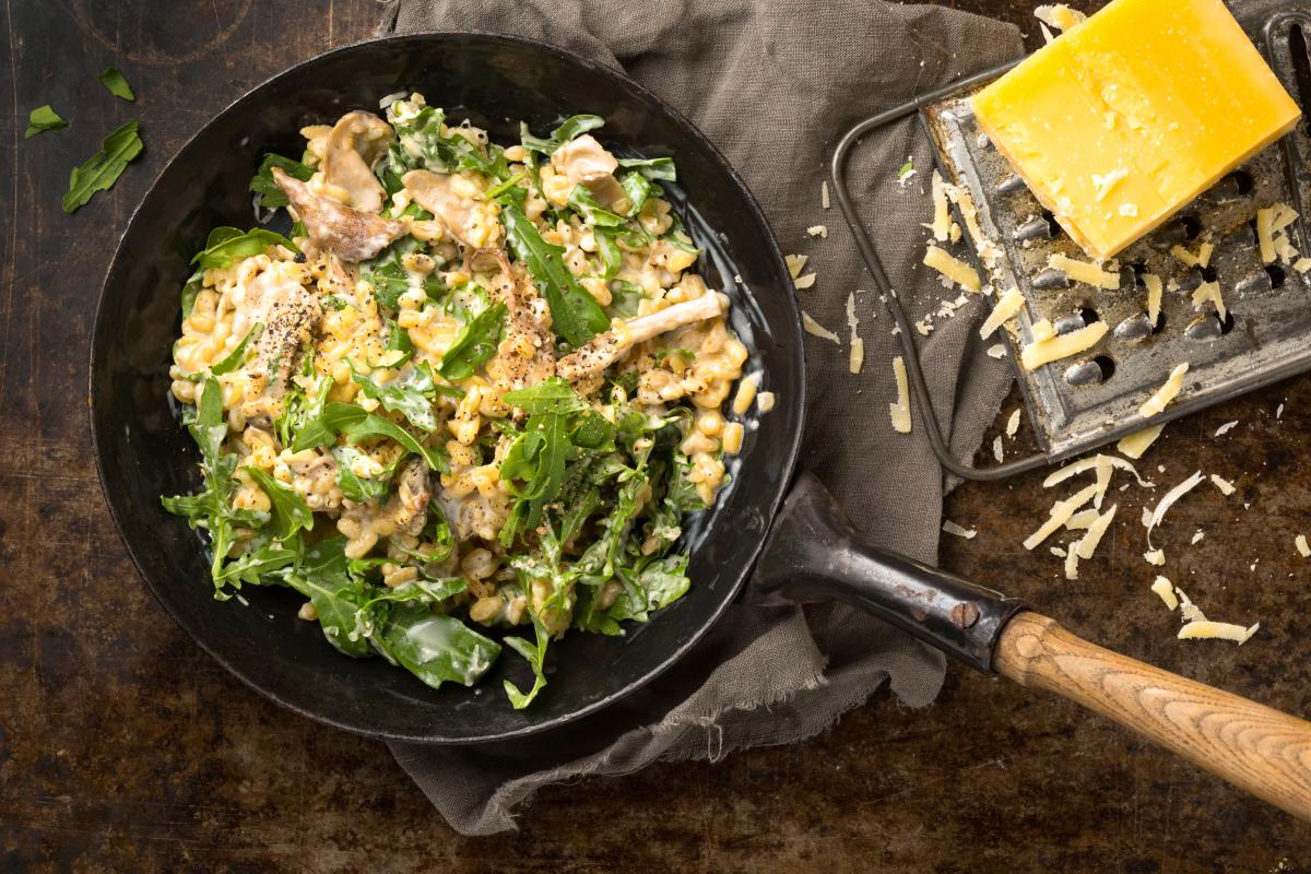 Risotto à l'Ebly et aux bolets - Recette | fooby.ch