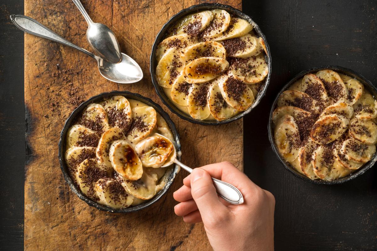 Crème brûlée with bananas - Recipes | fooby.ch