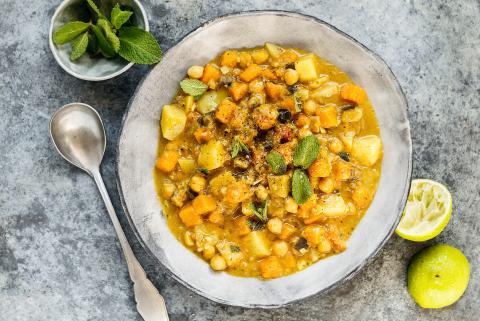 Curry di zucca indiano