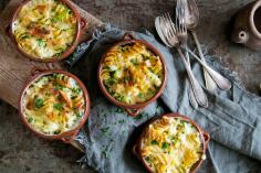 Raclette gratin with vegetables