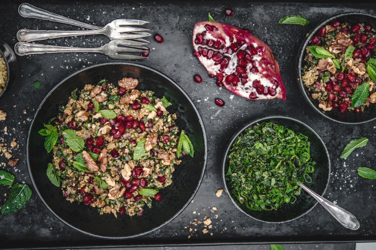 Mint & crispy quinoa salad - Recipes | fooby.ch