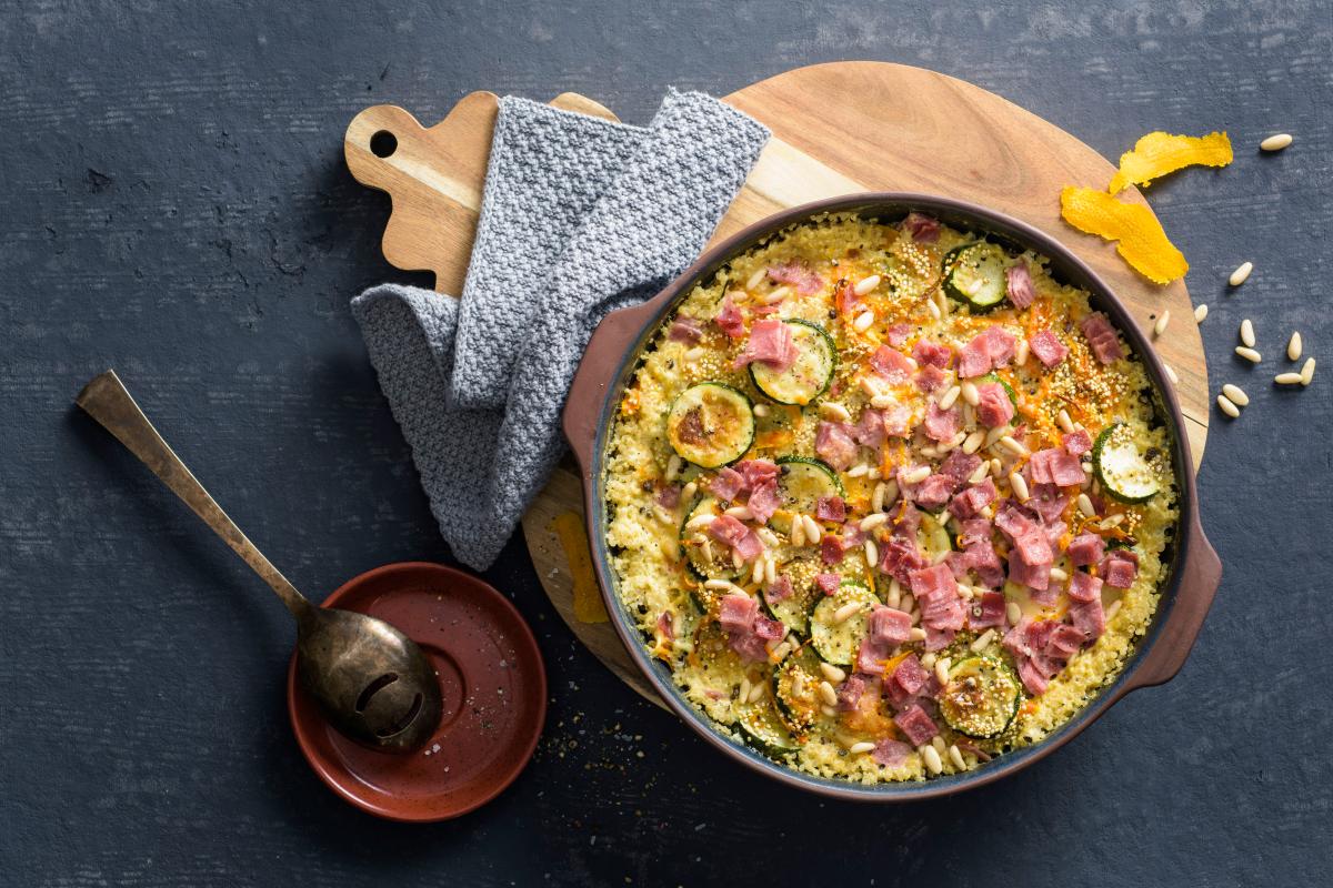 Quinoa and courgette gratin - Recipes | fooby.ch