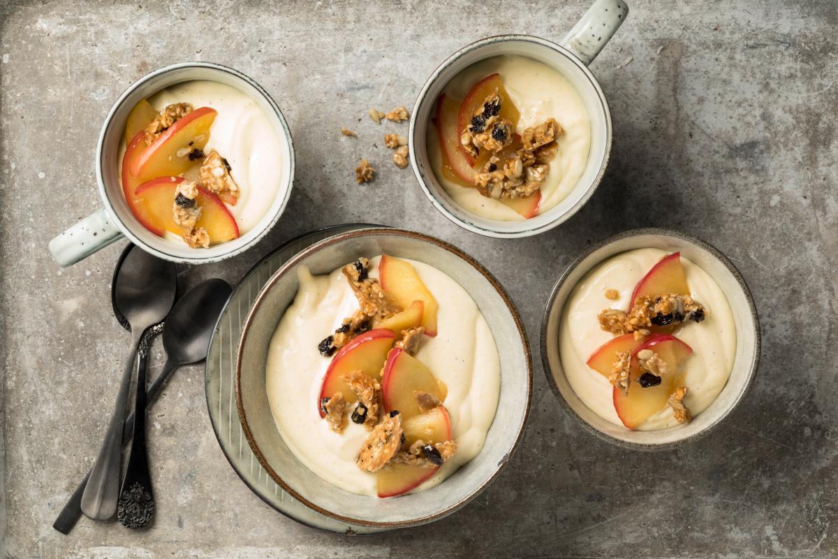 Bavarian custard with apples - Recipes | fooby.ch