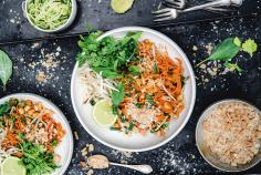 Carrot-noodle and peanut Pad Thai