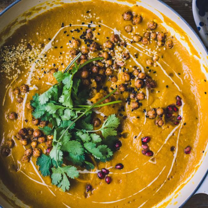 Harissa Squash And Carrot Soup