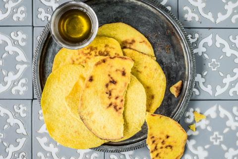 Saffron flatbreads