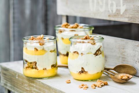 Trifle au yogourt et citron