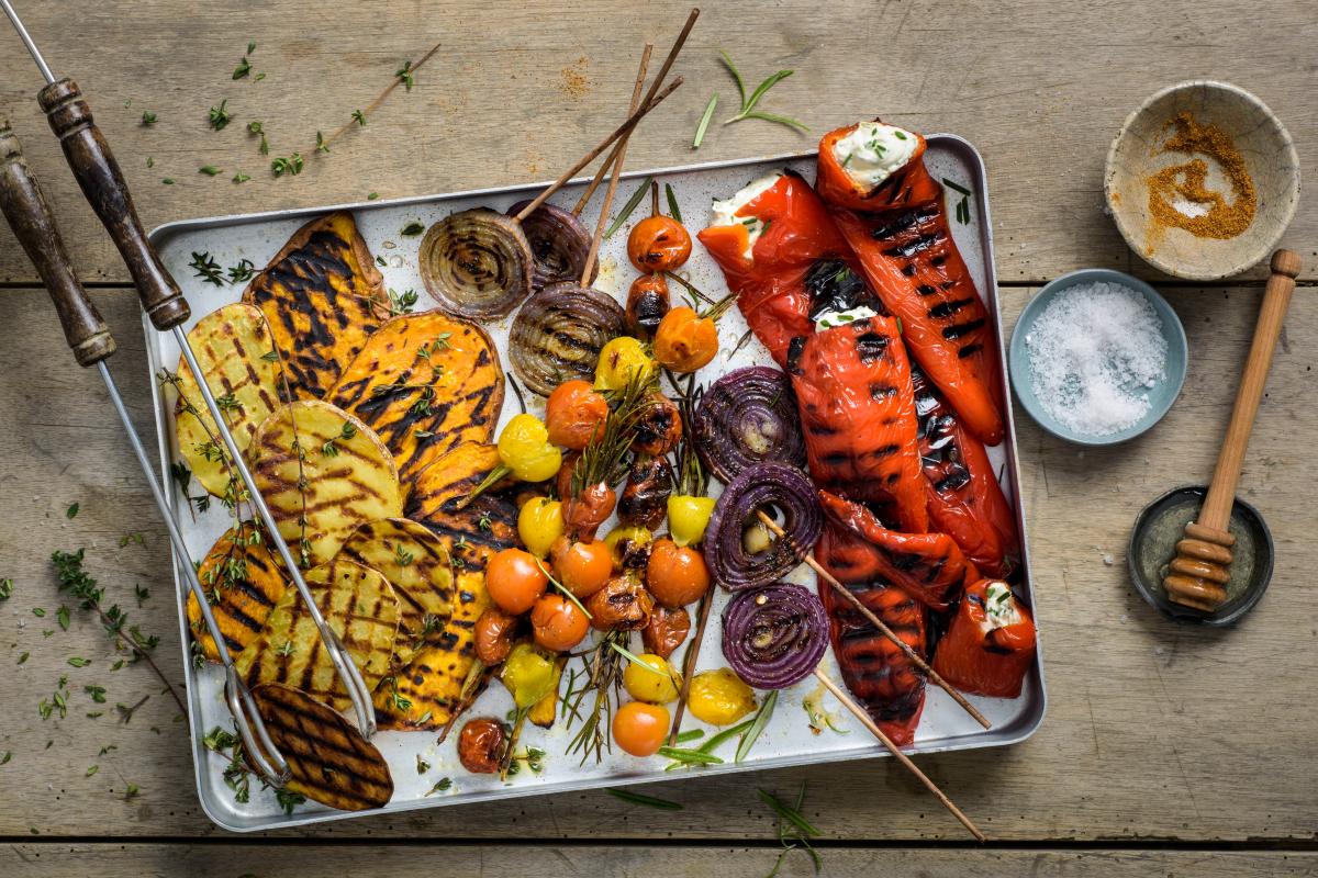 Colourful grilled vegetables - Recipes | fooby.ch