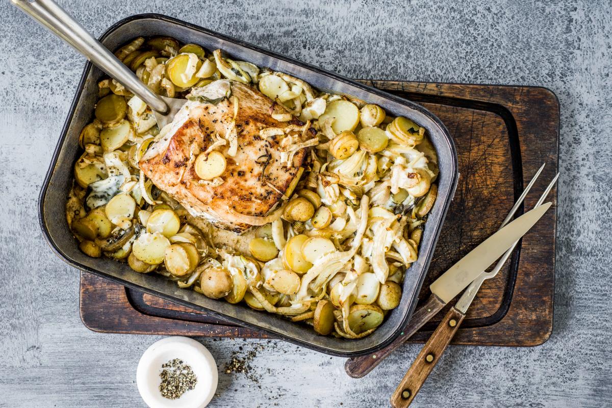 Roast pork loin braised in milk - Recipes | fooby.ch