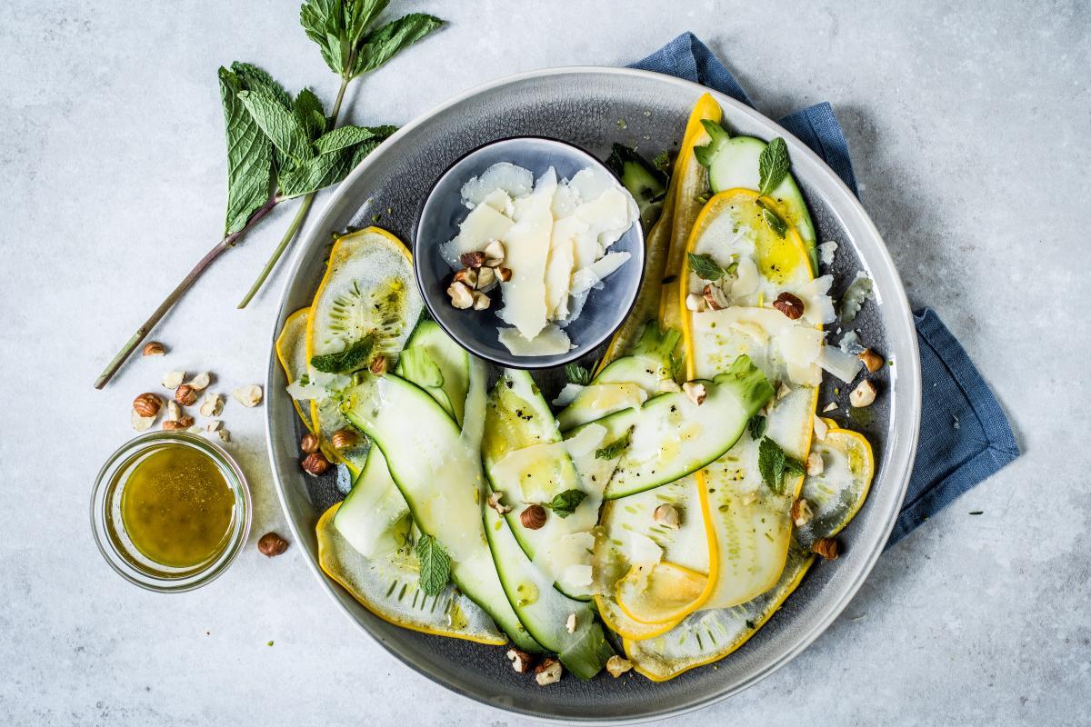 Courgette carpaccio - Recipes | fooby.ch
