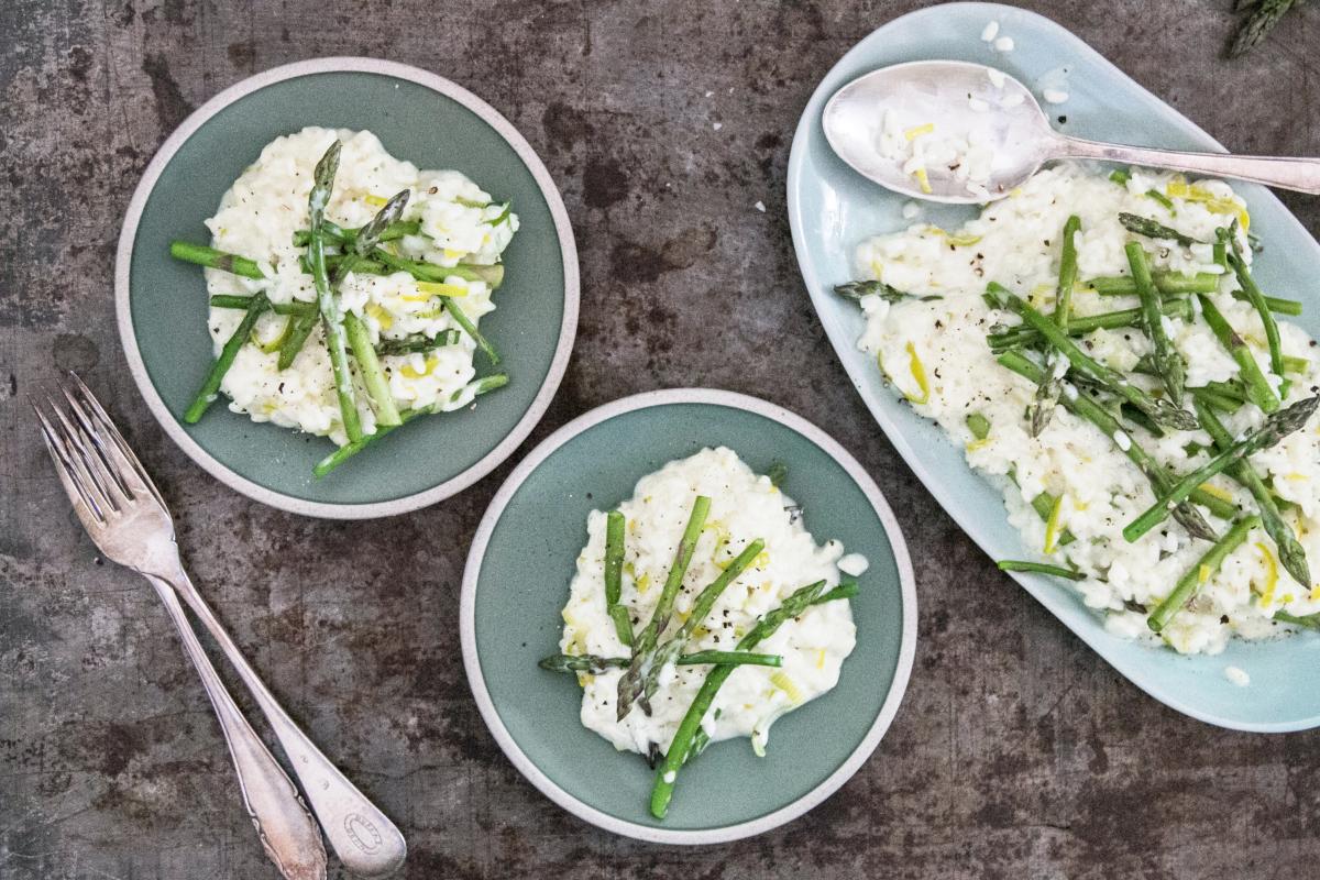 Champagne risotto with mascarpone and asparagus - Recipes | fooby.ch