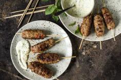 Cevapcici with yoghurt dip