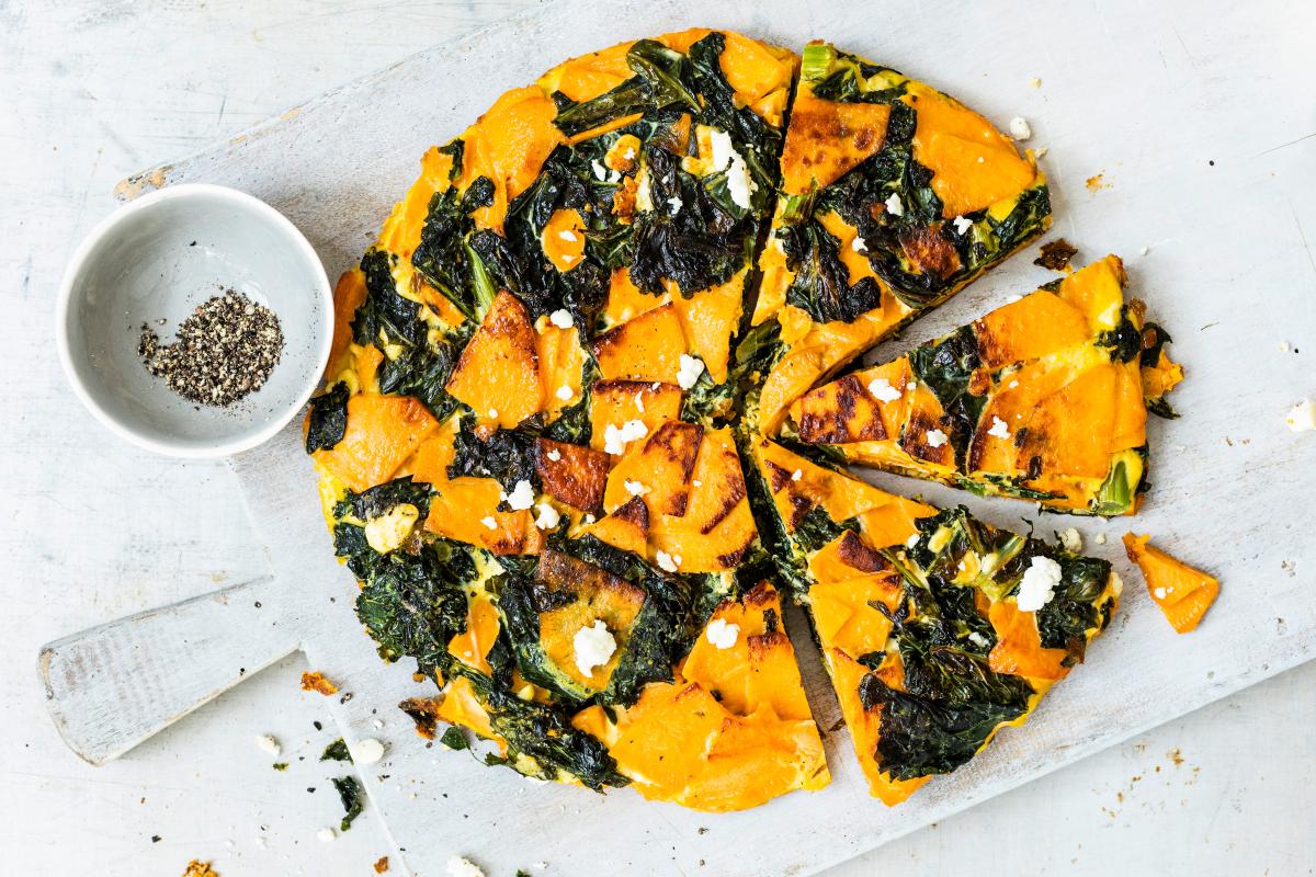 Sweet potato and kale frittata - Recipes | fooby.ch