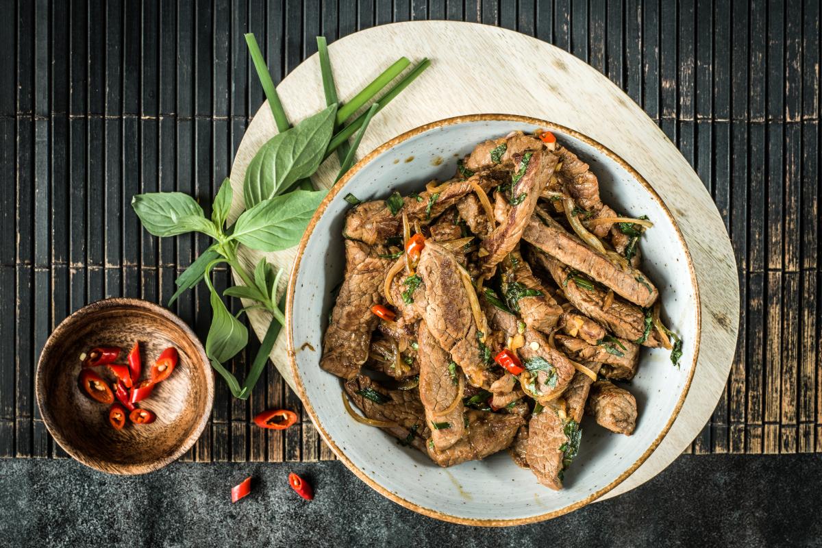 Spicy Thai beef strips - Recipes | fooby.ch
