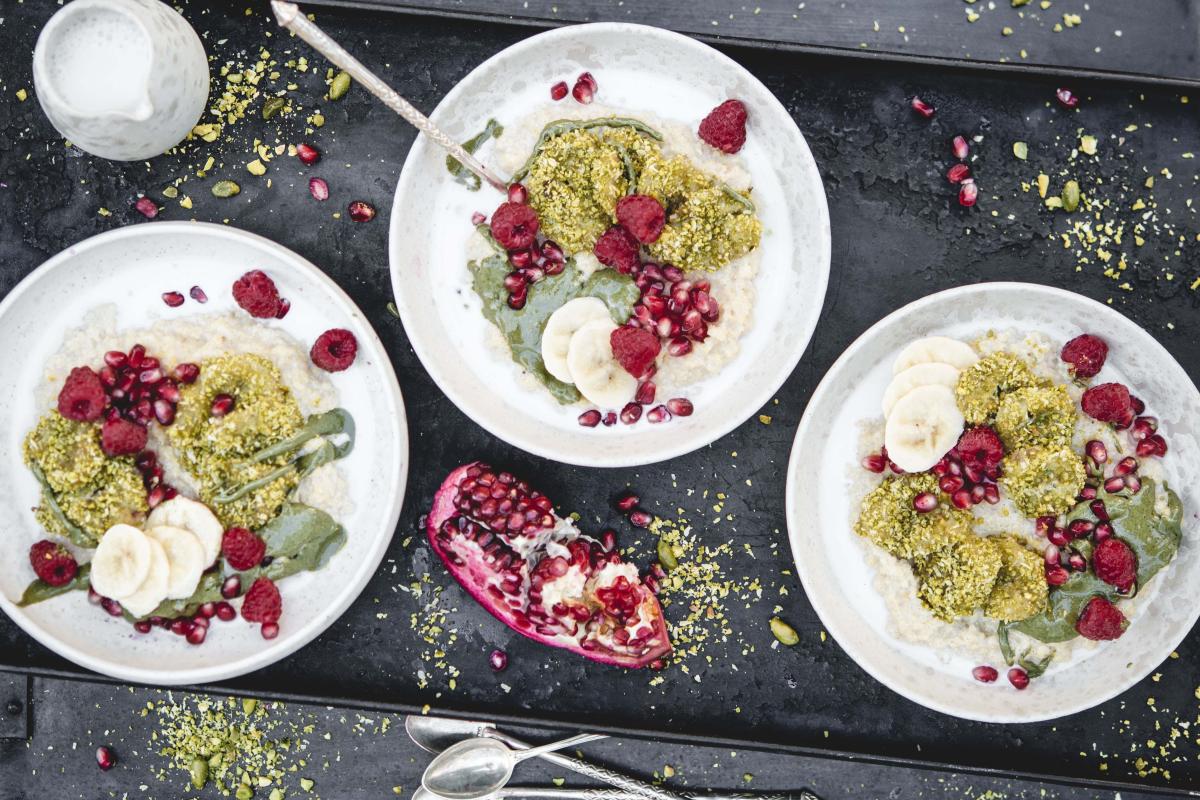 Tahini millet porridge with cardamom - Recipes | fooby.ch