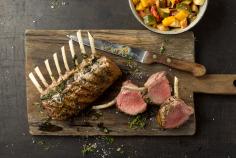 Provencale-style rack of lamb with ratatouille