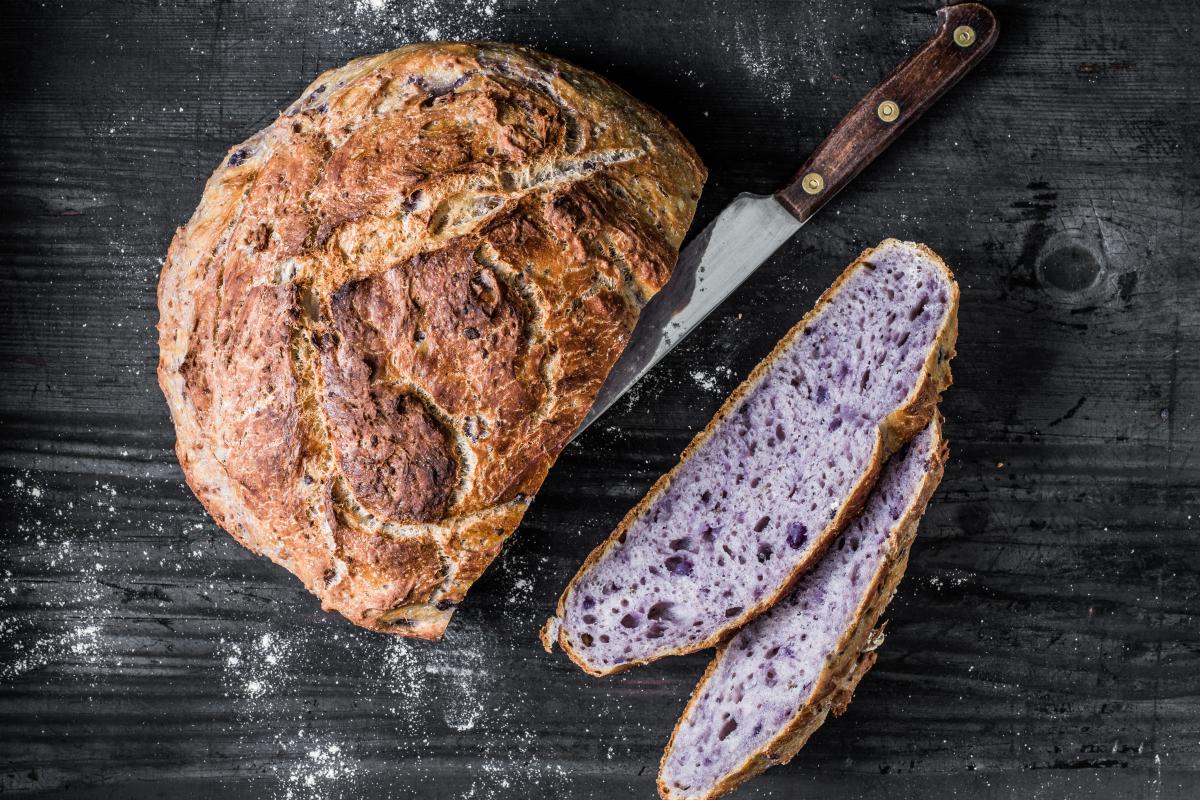 Purple potato bread - Recipes | fooby.ch