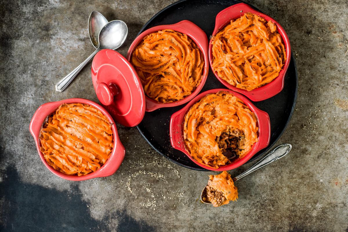 Sweet potato shepherds pies - Recipes | fooby.ch
