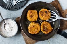 Sweet potato and fish burgers