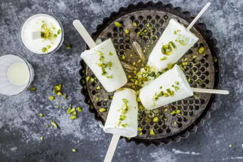 Kulfi ice cream with pistachios