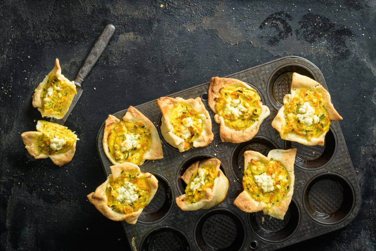 Gemüse-Küchlein mit Hüttenkäse - Rezepte | fooby.ch