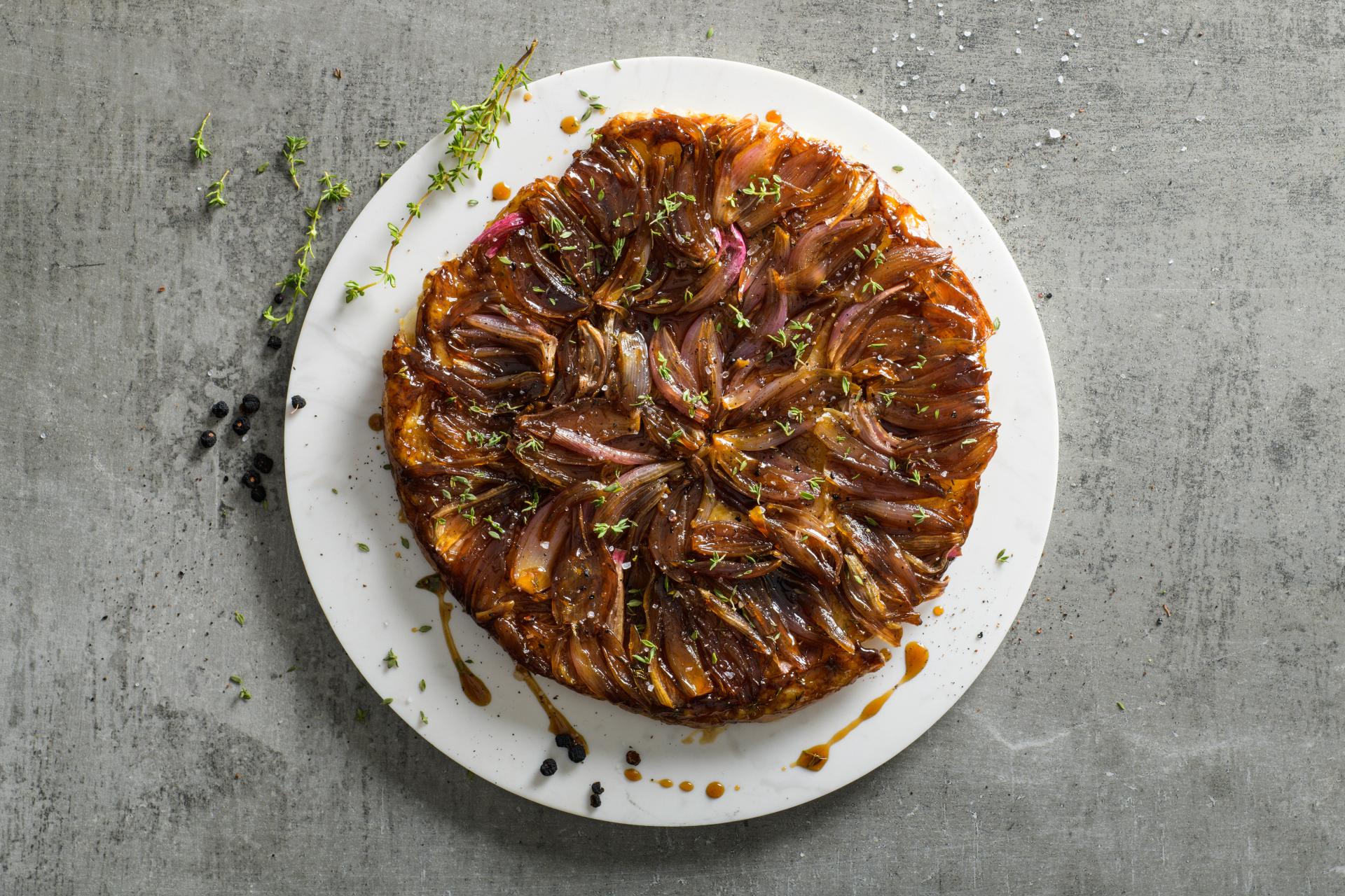 Shallot tarte tatin recipe