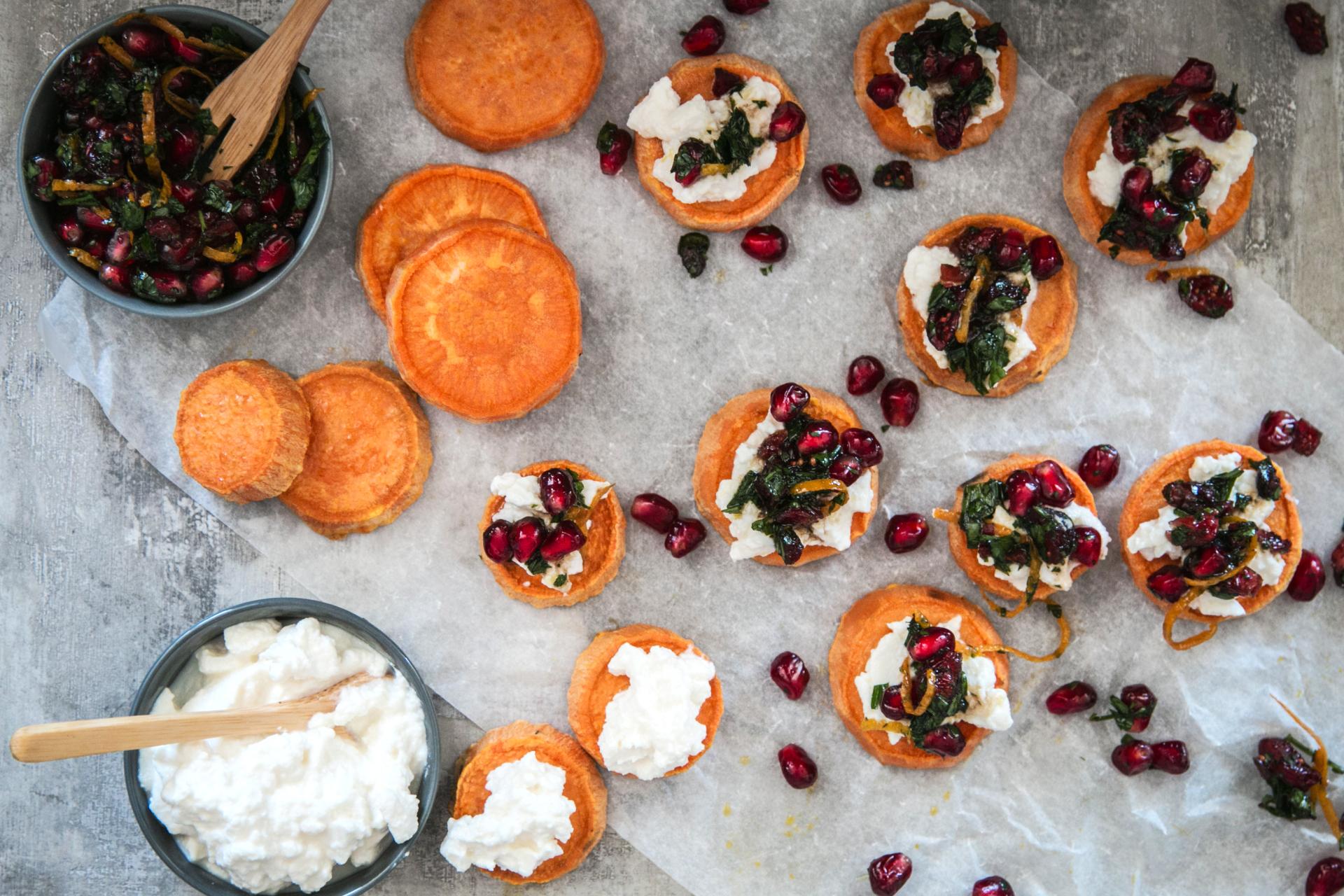 Patate Dolci Con Ricotta E Salsa Di Melagrana Ricette Fooby Ch