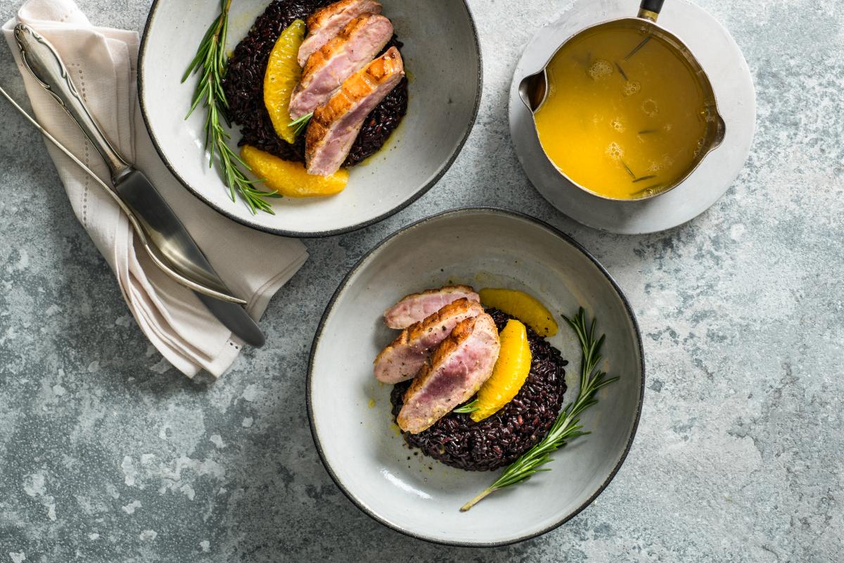 Seared Duck Breast With Cherry Chutney