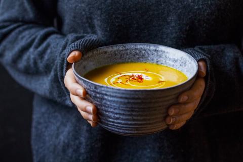 Topinambursuppe mit Safran