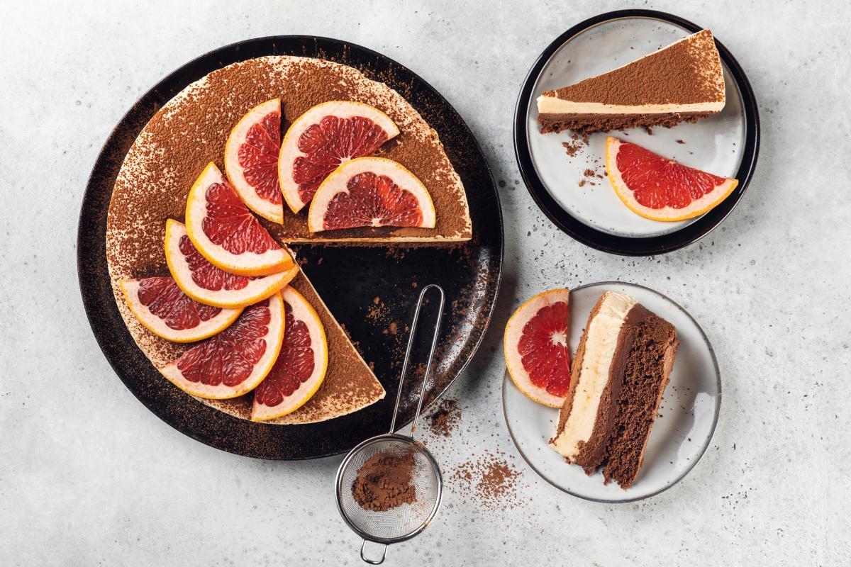 Chocolate and grapefruit cake - Recipes | fooby.ch