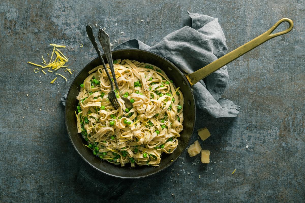 Creamy spelt tagliatelle - Recipes | fooby.ch