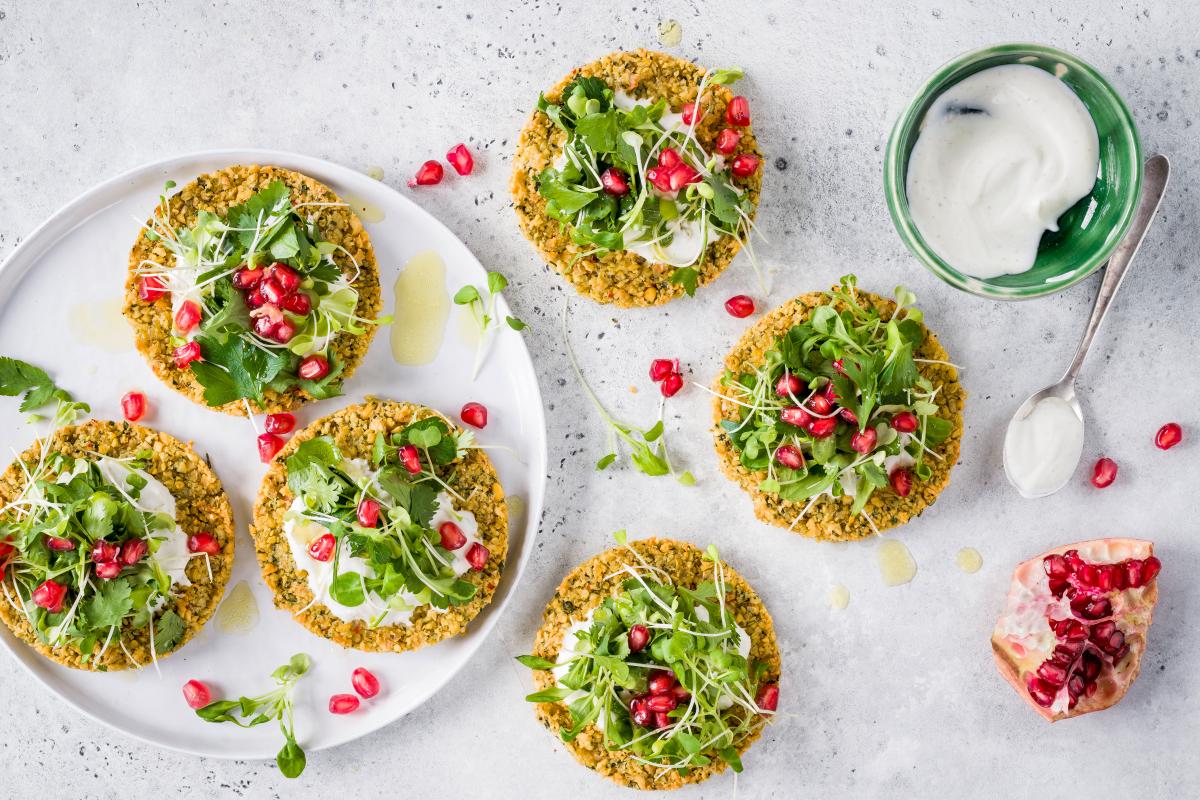 Falafel mini-pizzas - Recipes | fooby.ch