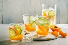 Summer drink with apricots