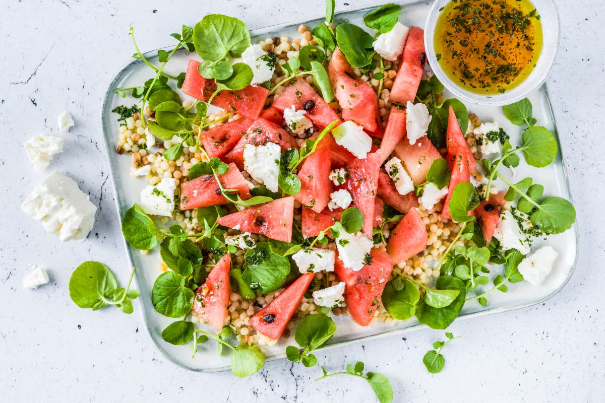 Wassermelonensalat mit Feta - Rezepte | fooby.ch