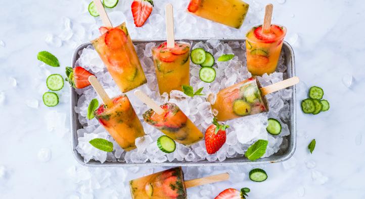Pimm's Cup ice lollies