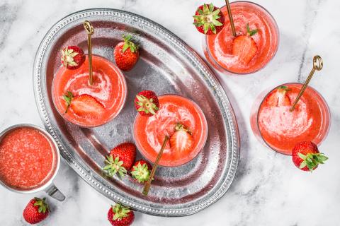 Creamy Strawberry Cocktail
