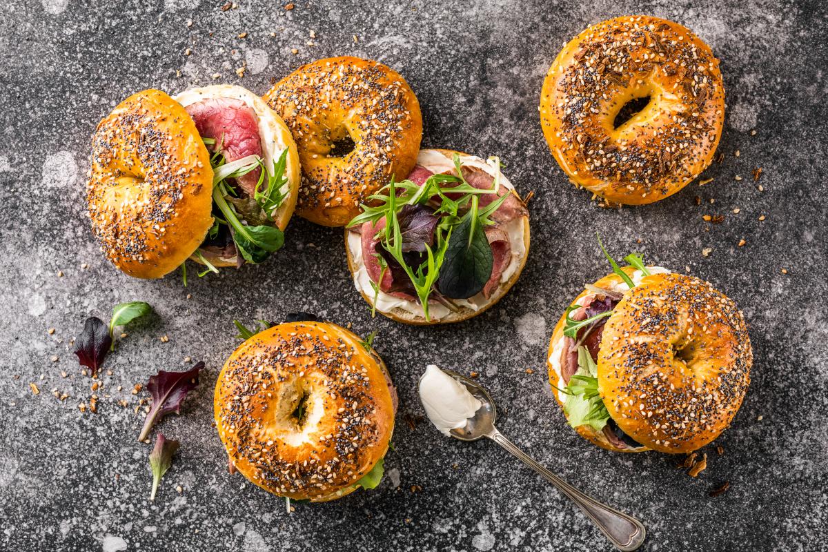 Filled everything bagel - Recipes | fooby.ch