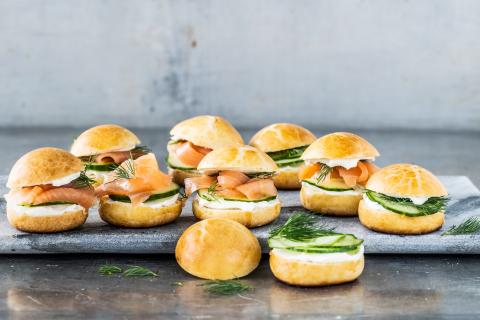 Mini brioche burgers