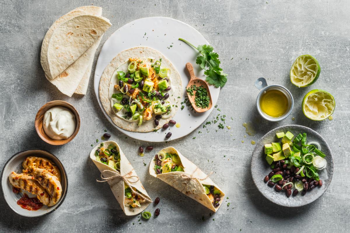 Tortillas with grilled chicken - Recipes | fooby.ch
