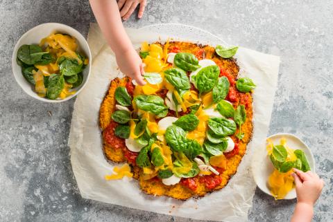 Squash roesti pizza