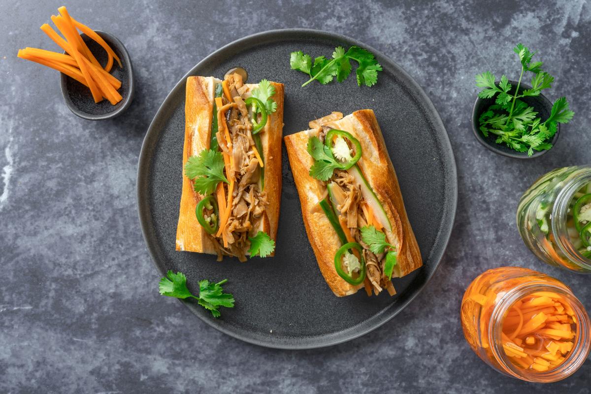 Vegan Bánh Mì with mushrooms - Recipes | fooby.ch