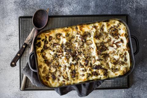 Pilz-Poulet-Lasagne