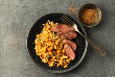 Lamb loin with couscous