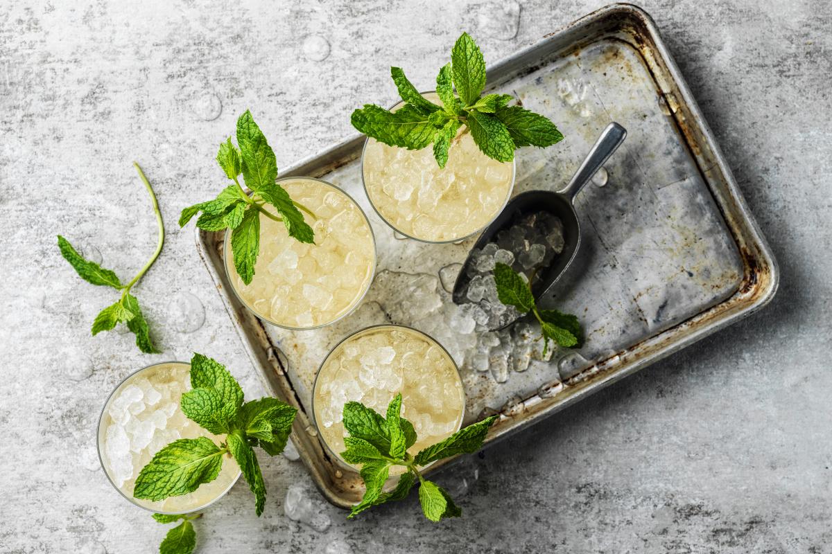 Mint julep mocktail - Recipes | fooby.ch